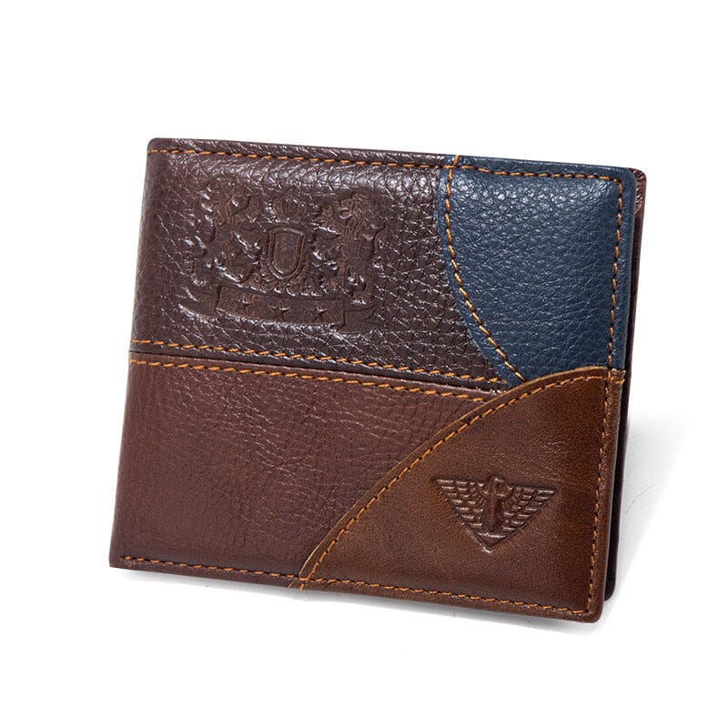 Portefeuille court en vrai cuir - Le Classique™ café