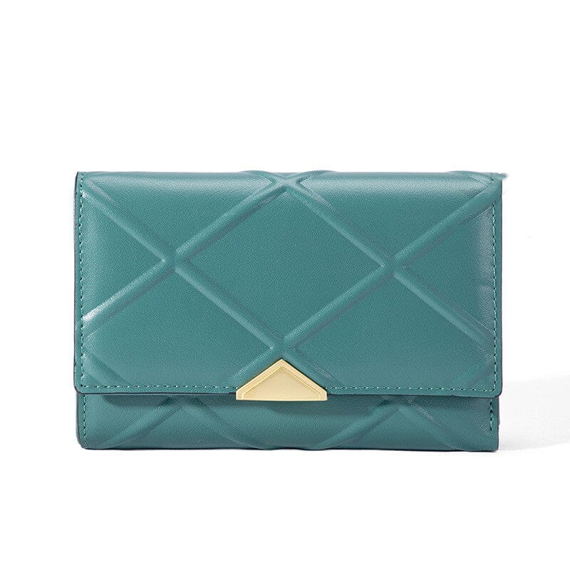Portefeuille motif géométrie et boucle triangle - Le Classique™ vert