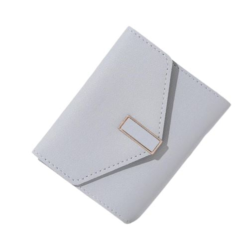 Portefeuille court couleur unie - Le Classique™ gris